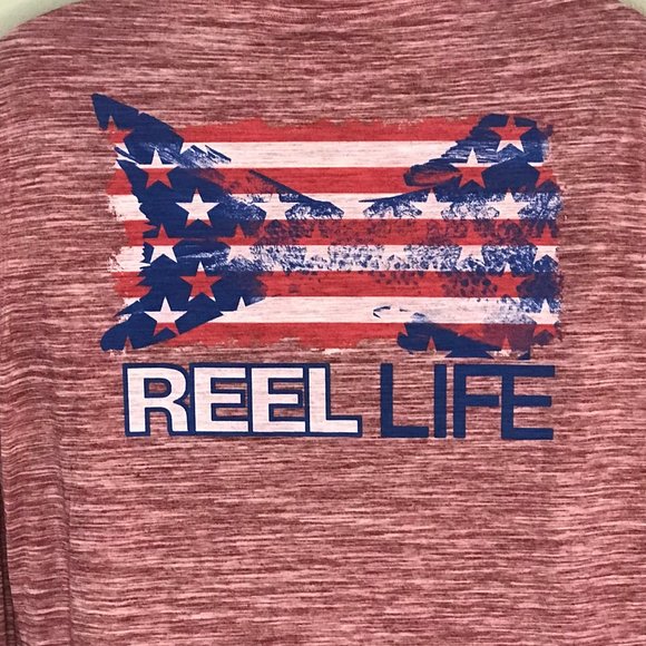 NWT Reel Life Men’s long sleeve UV tee Size Large - Picture 3 of 6